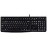 TECLADO LOGITECH K120 NEGRO ALAMBRICO USB PC / WINDOWS RESISTENTE A DERRAMES
