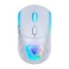 MOUSE / GAME FACTOR / MOW700 INALÃMBRICO CARCASAS INTERCAMBIABLES 2.4G+BT PIXART 3395 26000 DPI RGB BLANCO