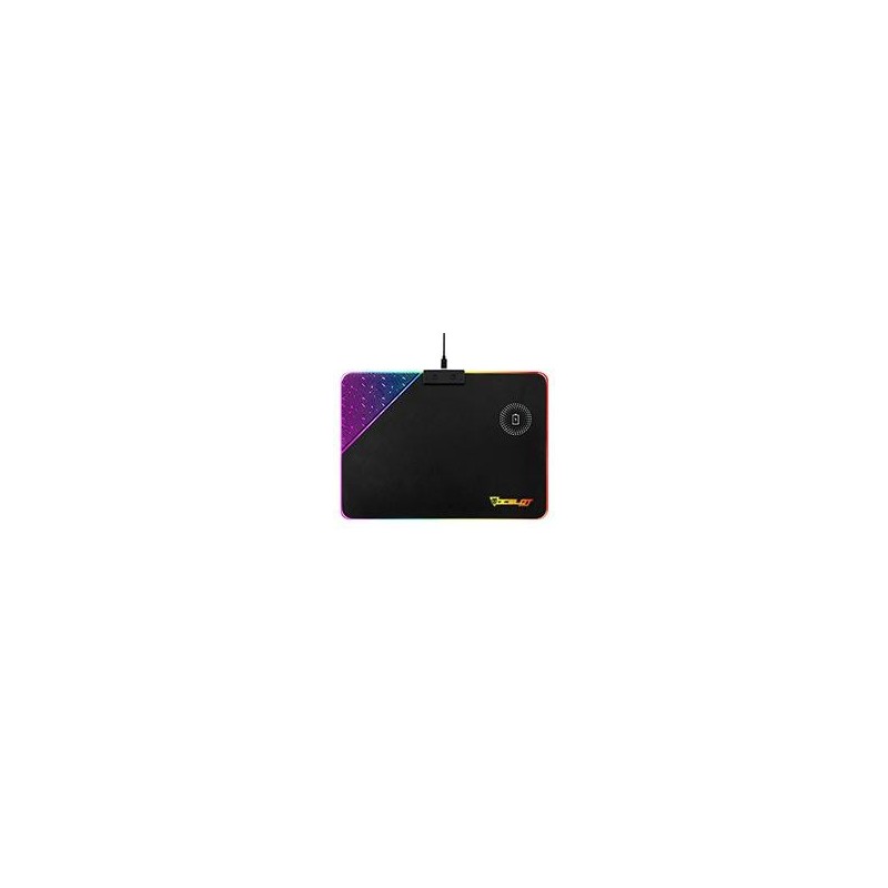OCELOT MOUSE PAD RIGIDO TIPO RGB CARGA INALAMBRICA PARA SMARTPHONES CONEXIN MEDIANTE USB PLUG AND PLAY