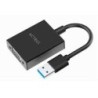ADAPTADOR ACTECK SHIFT PLUS AV410 / VIDEO USB 3.0 / USB A VGA / MACHO A HEMBRA / NEGRO / AC-937108
