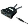 MUX KVM MANHATTAN151245MINI USB 2:1 CON CABLES+AUDIO