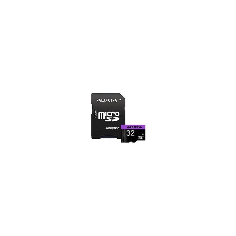 MEMORIA ADATA MICRO SDHC 32GB UHS-I CLASE 10 C/ADAPTADOR (AUSDH32GUICL10-RA1)