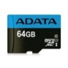 MEMORIA ADATA MICRO SDXC/SDHC 64GB UHS-I 100MB/25MB CLASE 10 V10 A1 C/ADAPTADOR (AUSDX64GUICL10A1-RA1)