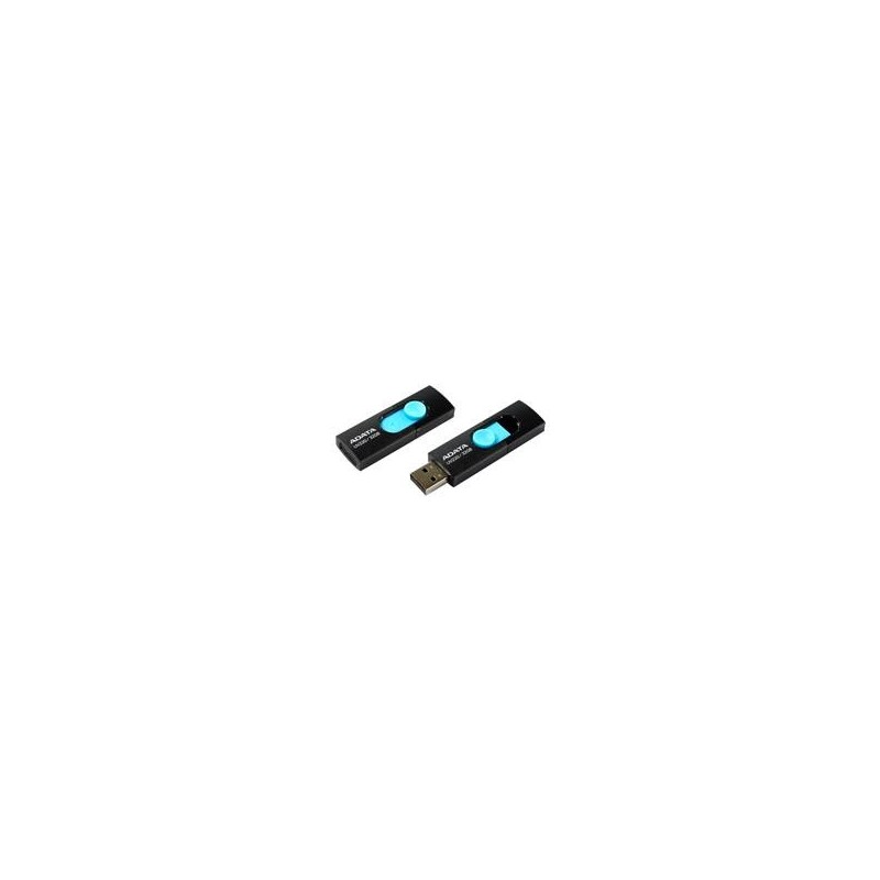 MEMORIA ADATA 32GB USB 2.0 UV220 RETRACTIL NEGRO-AZUL (AUV220-32G-RBKBL)