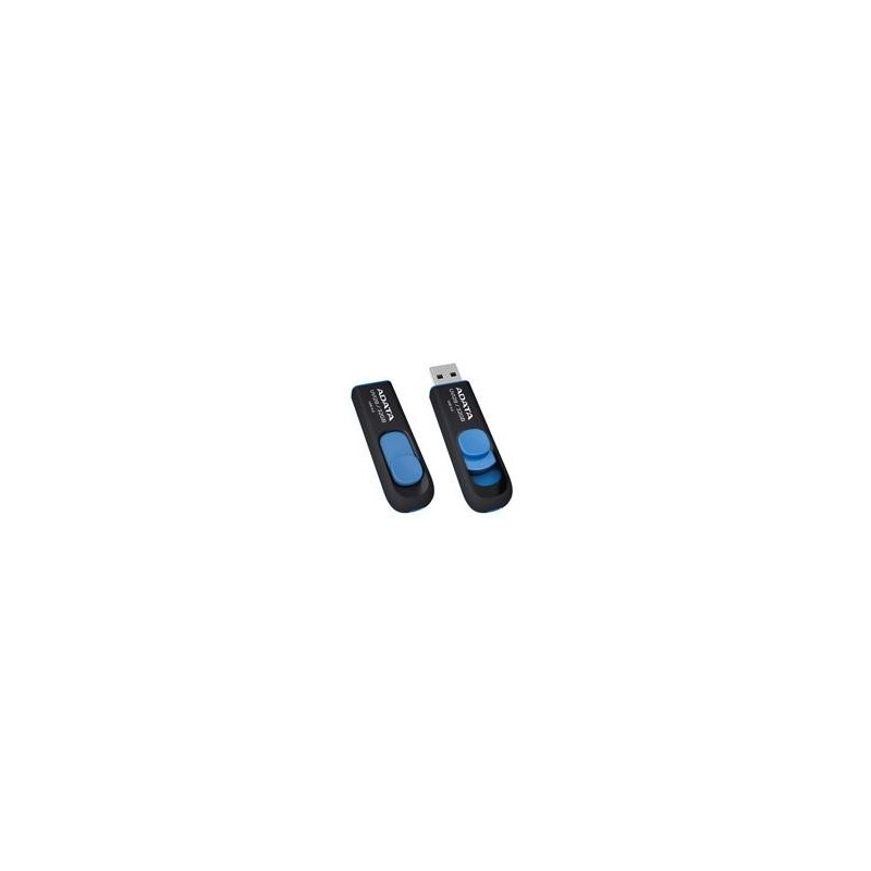 MEMORIA ADATA 32GB USB 3.2 UV128 RETRACTIL NEGRO-AZUL (AUV128-32G-RBE)