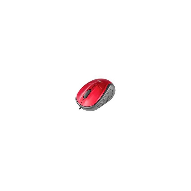 MOUSE ALAMBRICO OPTICO 1000 DPI CONECTOR USB WIN XP/VISTA/7/8/10/11/MAC OS X EASY LINE BY PERFECT CHOICE - ROJO