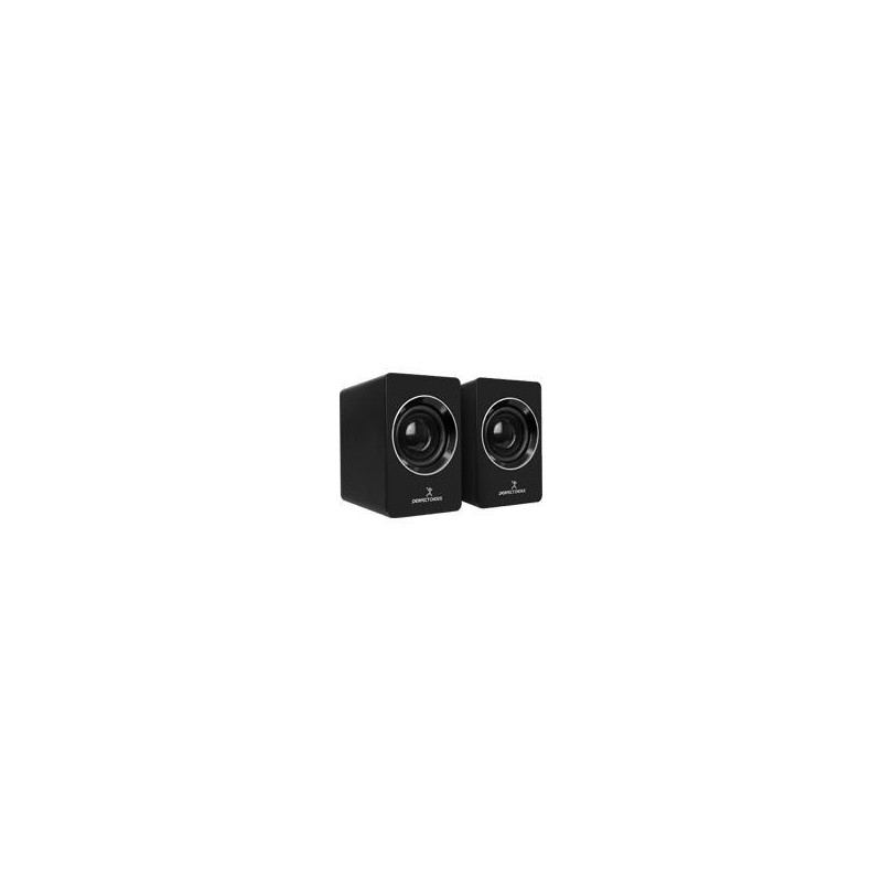 BOCINAS PARA COMPUTADORA SONIDO ESTEREO 2.0 CONECTOR USB Y 3.5MM CONTROL DE VOLUMEN PERFECT CHOICE MOSSO - NEGRO