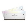 MEMORIA RAM CORSAIR DDR5 DOMINATOR PLATINUM DRAM 64 GB 2 32 GB 6.600 MT/S CL32 INTEL XMP WHITE