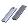 CARCASA ENCLOSURE QUARONI PARA M.2 NVME / COMPATIBILIDAD 2280 / CABLE USB C / ALUMINIO