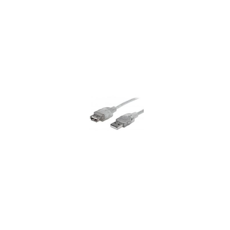 CABLE USBMANHATTAN336314 V2.0 EXT. 1.8M PLATA