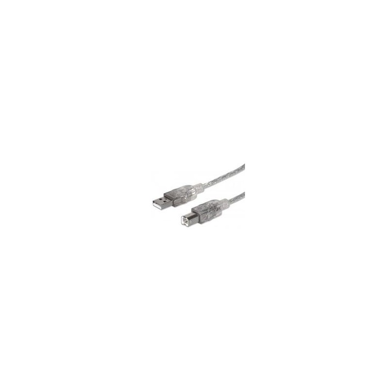 CABLE USBMANHATTAN333405 V2.0 A-B 1.8M PLATA