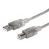 CABLE USBMANHATTAN333405 V2.0 A-B 1.8M PLATA
