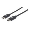 CABLE USBMANHATTAN354882-C V2.0 C-C 3M NEGRO  60W 480MB