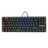 TECLADO MECANICO OCELOT GAMING OK-TKL2 / SWITCH ROJO / FULL RGB / 88 TECLAS / ANTHIGOSTING / USB / COLOR NEGRO