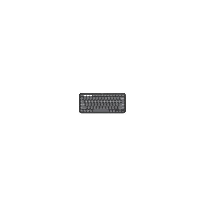 TECLADO LOGITECH PEBBLE KEYS 2 K380S GRAFITO INALAMBRICO EASY-SWITCH BLUETOOTH LOGI BOLT NO INCLUIDO. (ESPAÃOL)
